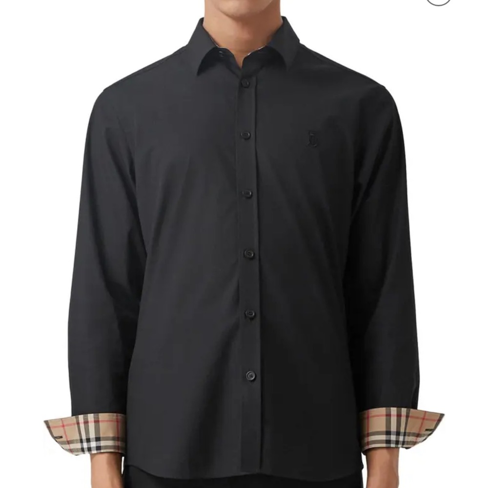 Men's Sherwood Vintage Contrast-Reverse Sport Shirt
Burberry button up